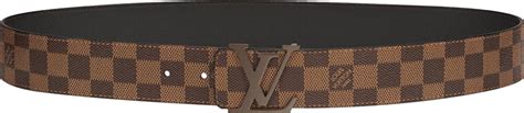 louis vuitton belt checkered brown|Louis Vuitton brown monogram belt.